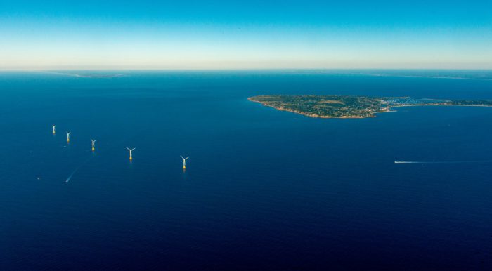 The five turbines of the Block Island Wind Farm. Photo grabbed from the project's official website.