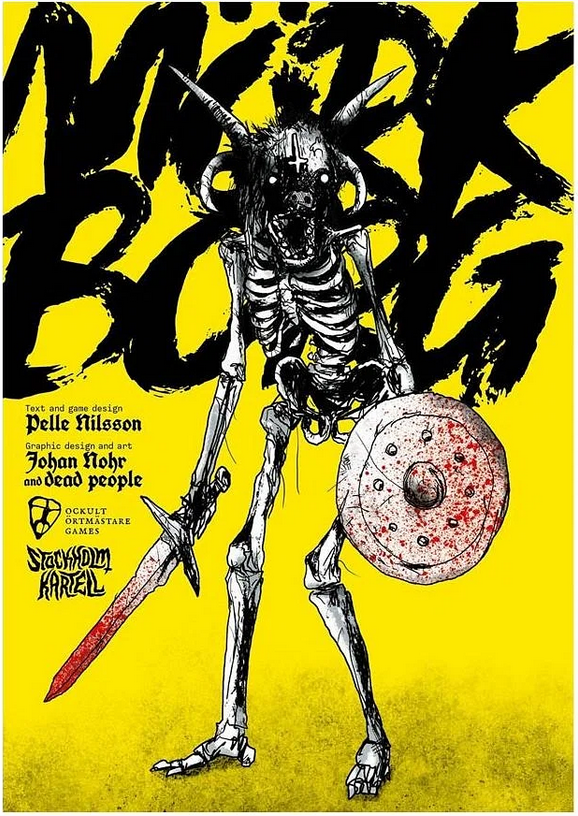 The front cover of Mörk Borg.